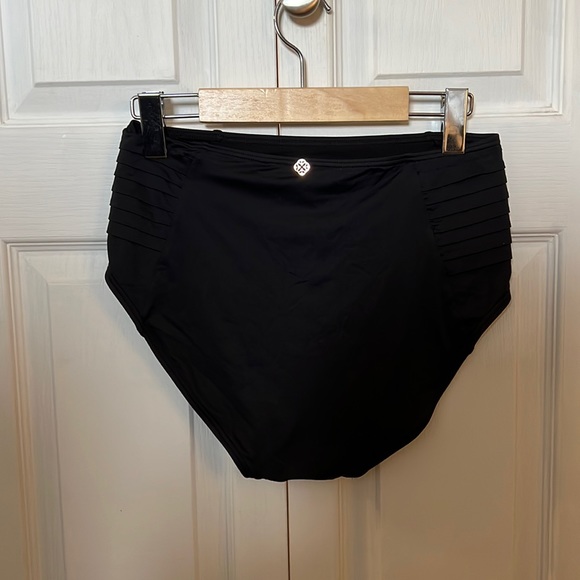 High waisted bikini bottoms with pleated sides - Picture 3 of 3